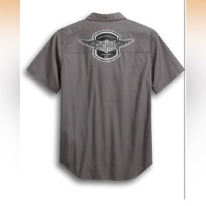 Harley-Davidson Men's Winged Logo Textured shirt